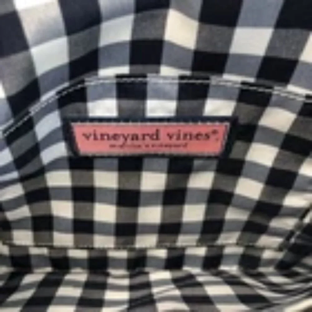VINEYARD VINES Wool Charcoal Clutch Magnetic Closure Bag 6 x 10 inches NEW